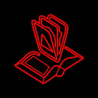 Books Logo Neonskylt