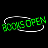 Books Open Neonskylt