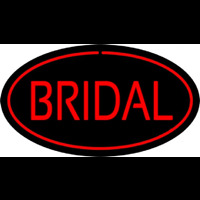 Bridal Block Oval Red Neonskylt
