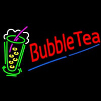 Bubble Tea With Tea Glass Neonskylt