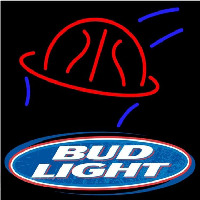 Bud Light Basketball Beer Sign Neonskylt