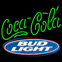 Bud Light Coca Cola Green Beer Sign Neonskylt