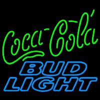 Bud Light Coca Cola Green Neonskylt