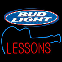 Bud Light Guitar Lessons Beer Sign Neonskylt