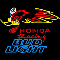Bud Light Honda Racing Woody Woodpecker Crf 250450 Beer Sign Neonskylt
