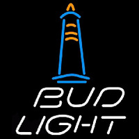 Bud Light Lighthouse Beer Sign Neonskylt