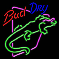 Bud Light Lizard Iguana Beer Sign Neonskylt