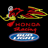 Bud Light Logo Honda Racing Woody Woodpecker Crf 250450 Beer Sign Neonskylt