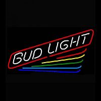 Bud Light Rainbow Beer Light Neonskylt