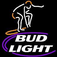 Bud Light Surfer Beer Sign Neonskylt