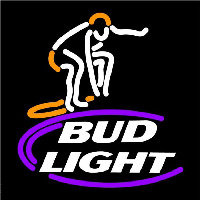 Bud Light Surfer Beer Sign Neonskylt