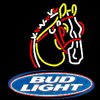 Budlight Logo Horse Beer Sign Neonskylt