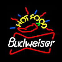 Budweiseer Hot Food Neonskylt
