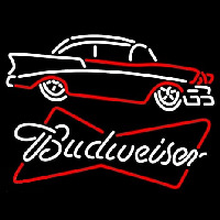 Budweiser 57 Chevy Neonskylt