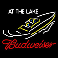 Budweiser At The Lake Neonskylt
