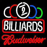 Budweiser Ball Billiards Te t Pool Beer Sign Neonskylt