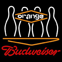 Budweiser Bowling Orange Neonskylt