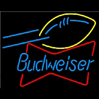 Budweiser Football Bowtie Neonskylt