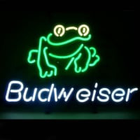 Budweiser Frog Öl Bar Pub Skylt