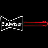 Budweiser Guitar Beer Sign Neonskylt