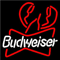 Budweiser Lobster Beer Sign Neonskylt