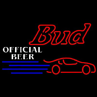 Budweiser Offical Nascar 2 Beer Sign Neonskylt