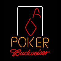 Budweiser Poker Squver Ace Neonskylt