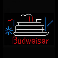 Budweiser Riverboat Beer Light Neonskylt