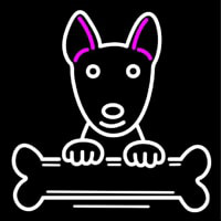 Bull Terrier Poster Neonskylt