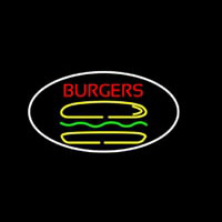Burgers Oval Neonskylt