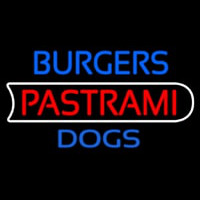 Burgers Pastrami Dogs Neonskylt