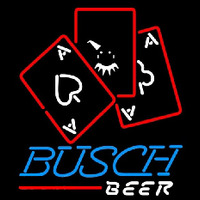 Busch Ace And Poker Beer Sign Neonskylt