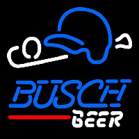 Busch Baseball Beer Sign Neonskylt
