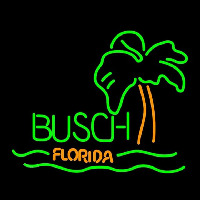 Busch Florida with Palm Tree Beer Sign Neonskylt