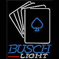 Busch Light Cards Beer Sign Neonskylt