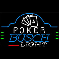 Busch Light Poker Ace Cards Beer Sign Neonskylt