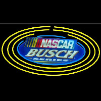 Busch Nascar Oval Beer Sign Neonskylt