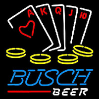 Busch Poker Ace Series Beer Sign Neonskylt