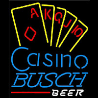 Busch Poker Casino Ace Series Beer Sign Neonskylt