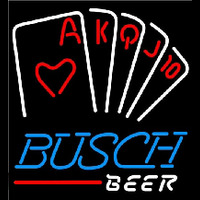 Busch Poker Series Beer Sign Neonskylt