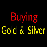 Buying Gold And Silver Block Neonskylt