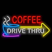 COFFEE DRIVE THRU Neonskylt