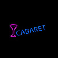 Cabaret With Wine Glass Neonskylt