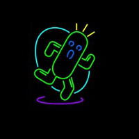 Cactuar Neonskylt