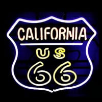 California Route 66 Öppet Neonskylt
