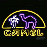 Camel Butik Öppet Neonskylt