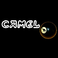 Camel Cigarettes Billiard Ball Neonskylt