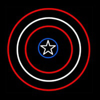 Captain America Shield Neonskylt