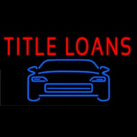 Car Title Loans Neonskylt