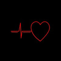 Cardiac Heart Neonskylt